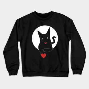 Black Cat Crewneck Sweatshirt